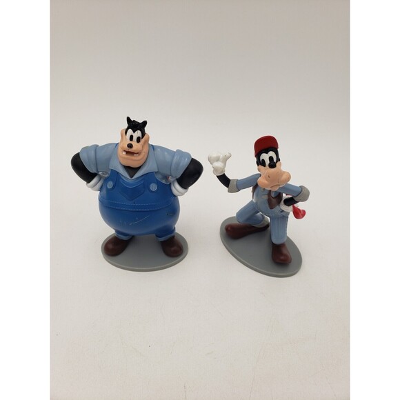 Disney Pete The Mechanic & Goofy PVC Figures Cake Toppers Gas Station Mechanics - Picture 2 of 7
